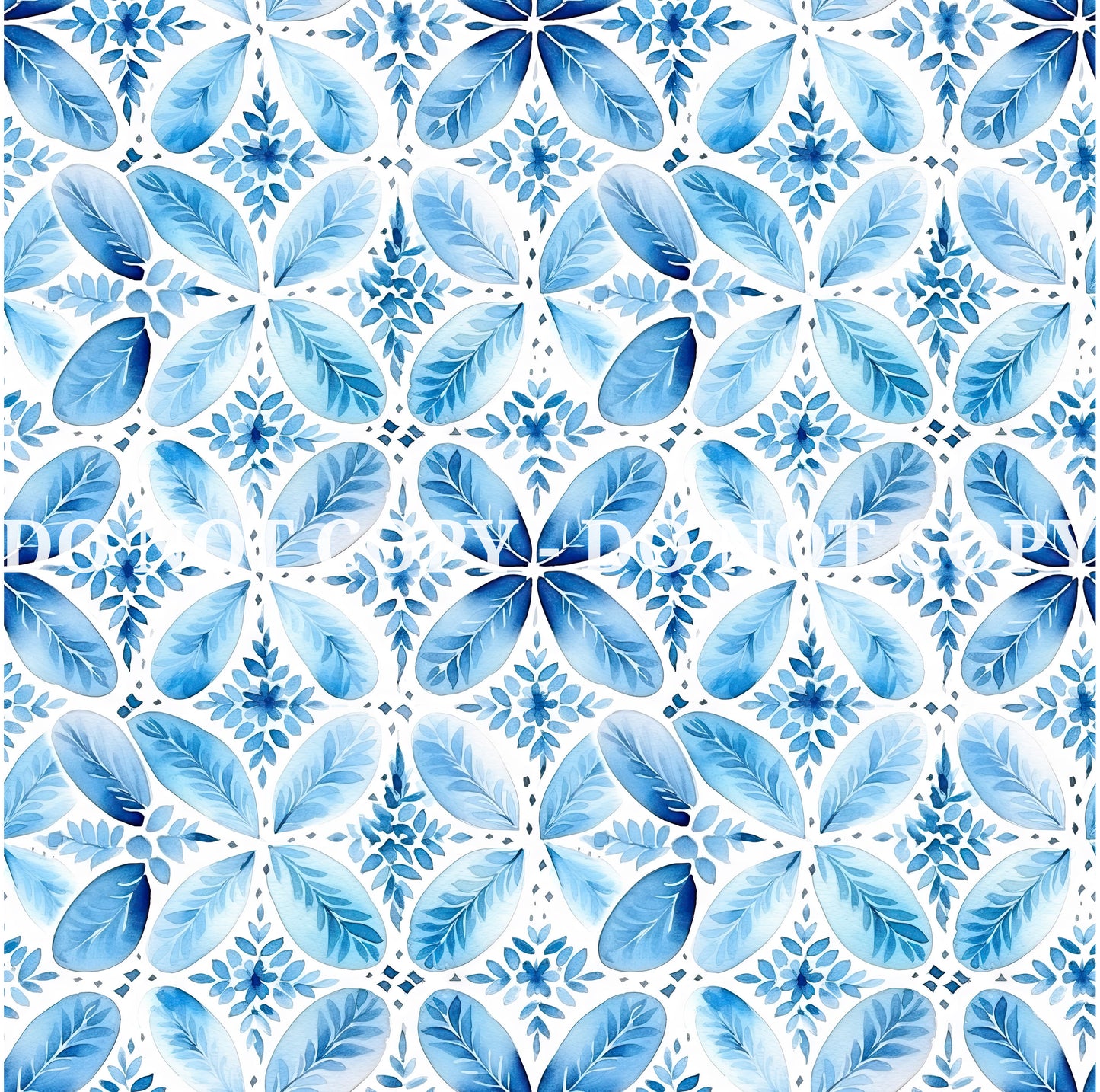 WATERCOLOR BLUE PATTERN VINYL - MULTIPLE VARIATIONS