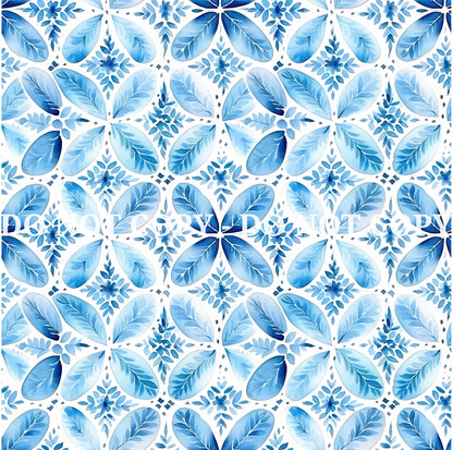 WATERCOLOR BLUE PATTERN VINYL - MULTIPLE VARIATIONS