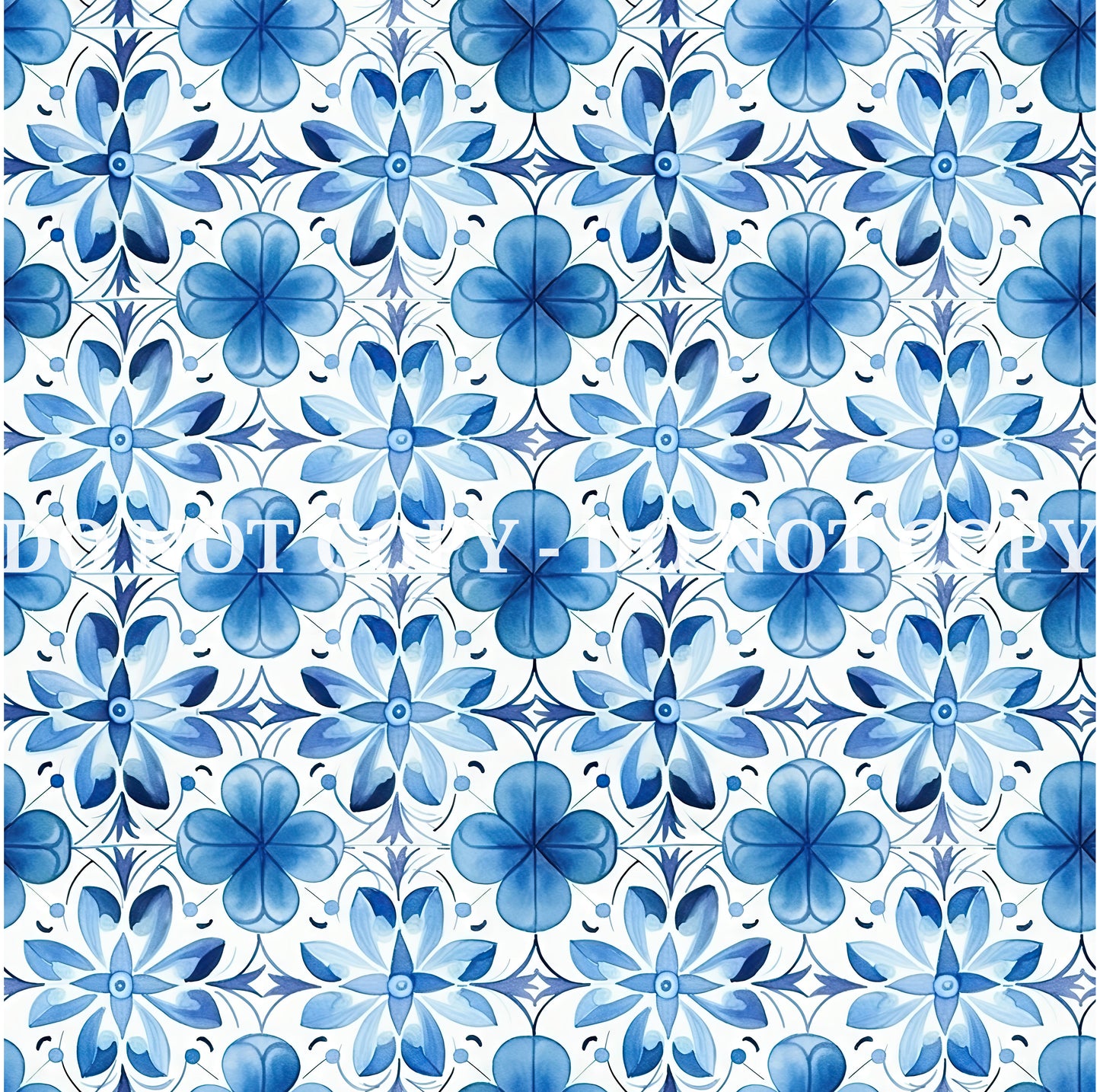 WATERCOLOR BLUE PATTERN VINYL - MULTIPLE VARIATIONS