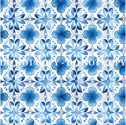 WATERCOLOR BLUE PATTERN VINYL - MULTIPLE VARIATIONS