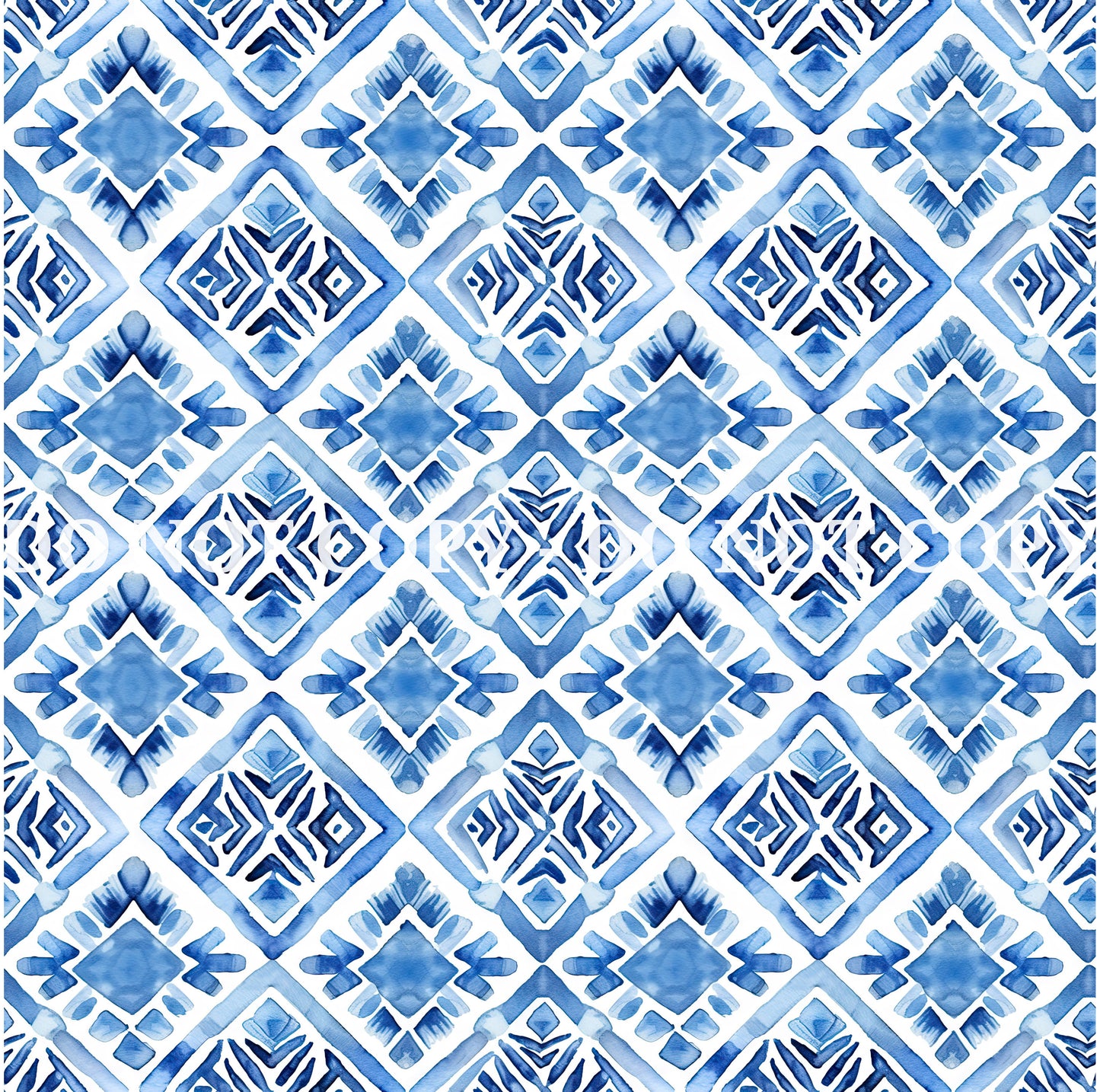 WATERCOLOR BLUE PATTERN VINYL - MULTIPLE VARIATIONS