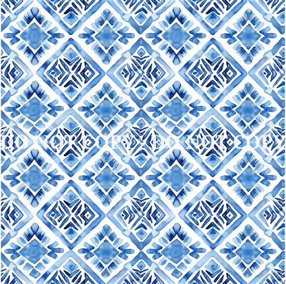 WATERCOLOR BLUE PATTERN VINYL - MULTIPLE VARIATIONS