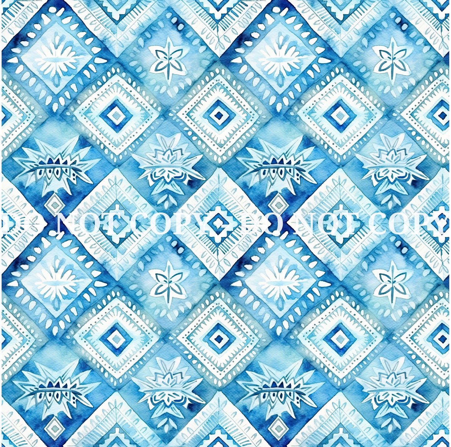 WATERCOLOR BLUE PATTERN VINYL - MULTIPLE VARIATIONS