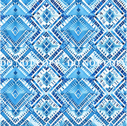 WATERCOLOR BLUE PATTERN VINYL - MULTIPLE VARIATIONS