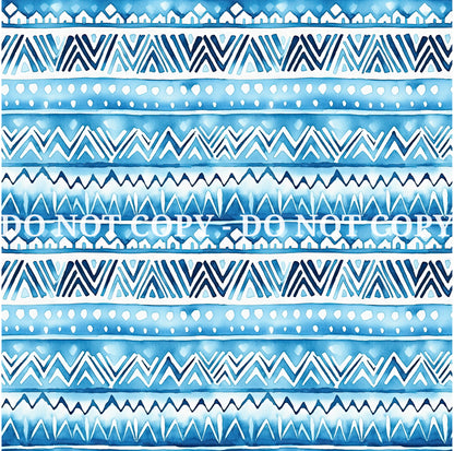 WATERCOLOR BLUE PATTERN VINYL - MULTIPLE VARIATIONS