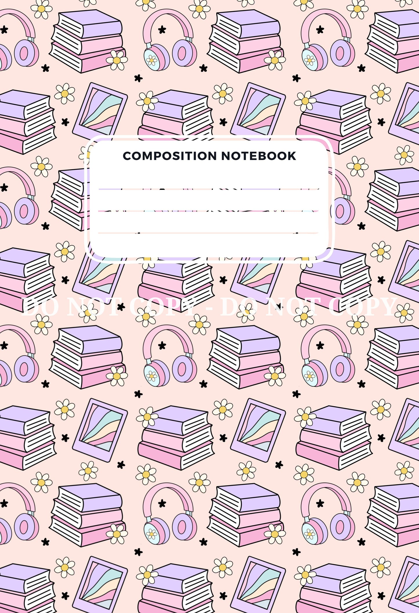 COMPOSITION NOTEBOOK COVERS - FRONT AND BACK - MULTIPLE VARIATIONS