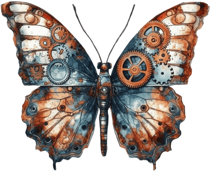 STEAMPUNK BUTTERFLIES - Decals