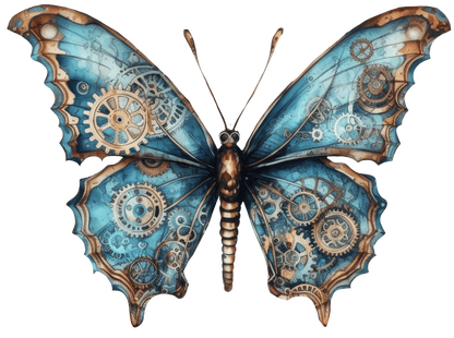 STEAMPUNK BUTTERFLIES - Decals