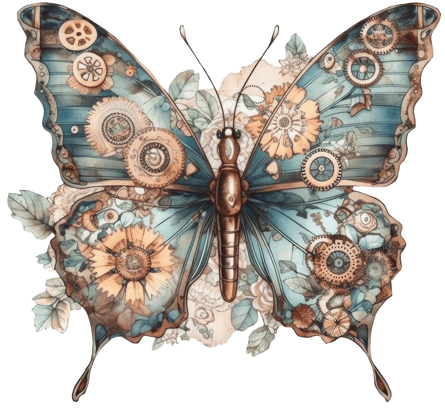 STEAMPUNK BUTTERFLIES - Decals