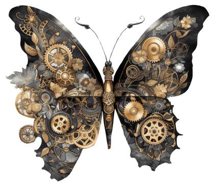 STEAMPUNK BUTTERFLIES - Decals