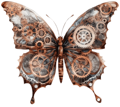 STEAMPUNK BUTTERFLIES - Decals