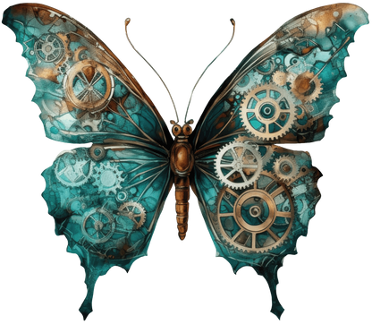 STEAMPUNK BUTTERFLIES - Decals