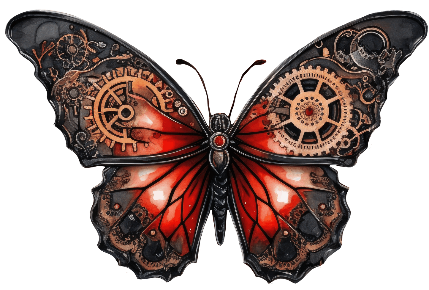 STEAMPUNK BUTTERFLIES - Decals