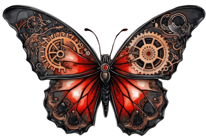 STEAMPUNK BUTTERFLIES - Decals