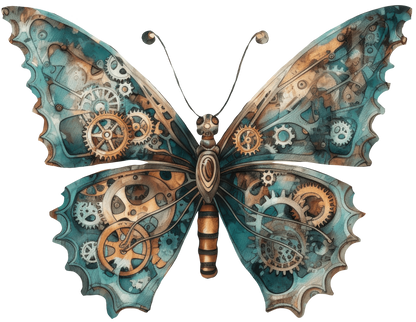 STEAMPUNK BUTTERFLIES - Decals