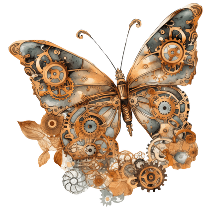 STEAMPUNK BUTTERFLIES - Decals