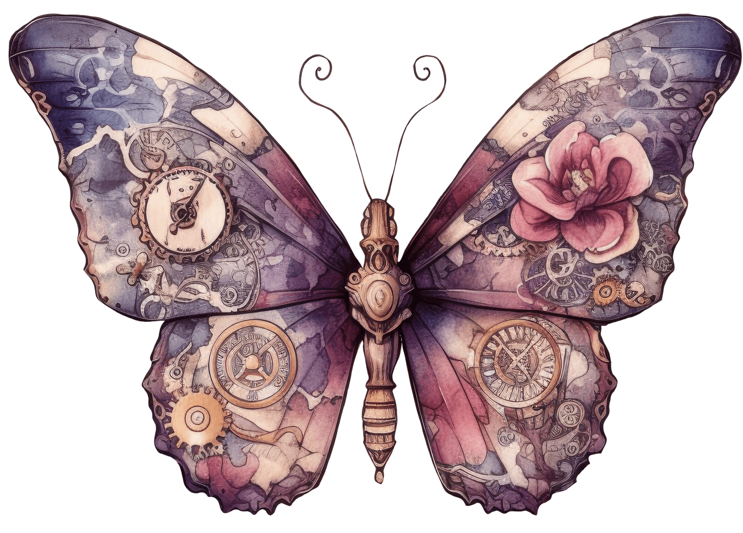 STEAMPUNK BUTTERFLIES - Decals