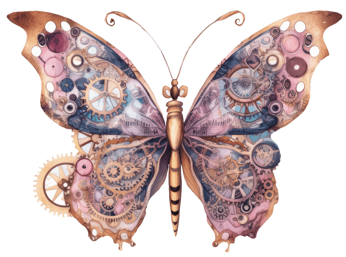 STEAMPUNK BUTTERFLIES - Decals