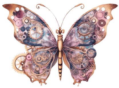 STEAMPUNK BUTTERFLIES - Decals