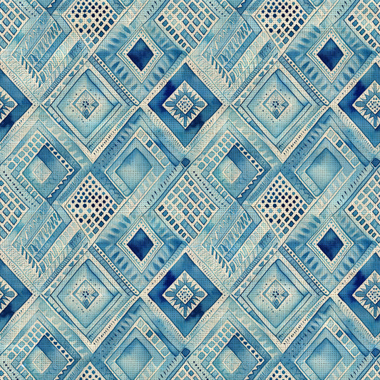 BLUE WATERCOLOR LINEN - MULTIPLE VARIATIONS