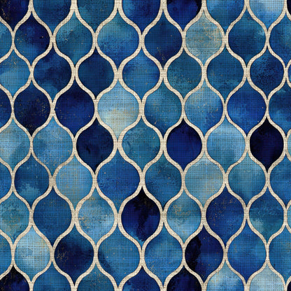 BLUE WATERCOLOR LINEN - MULTIPLE VARIATIONS
