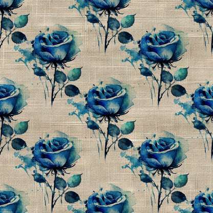 BLUE WATERCOLOR LINEN - MULTIPLE VARIATIONS