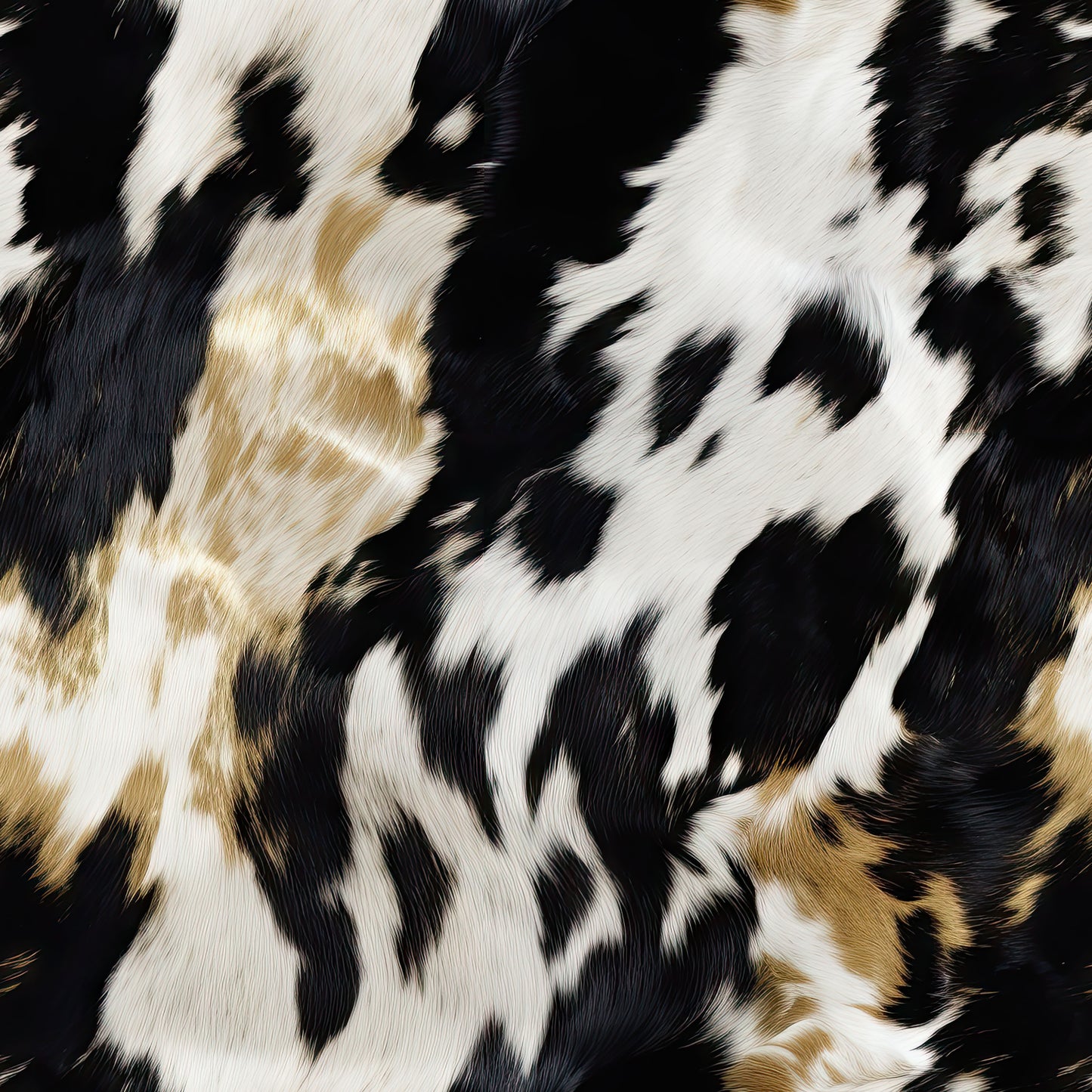 BLACK AND GOLD COWHIDE - MULTIPLE VARIATIONS
