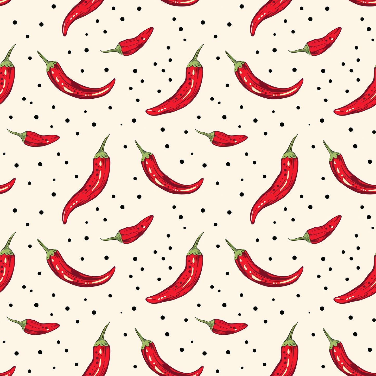 CHILI POLKA DOT - PATTERN VINYL