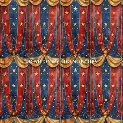 VINTAGE CIRCUS PATTERN VINYL - MULTIPLE VARIATIONS