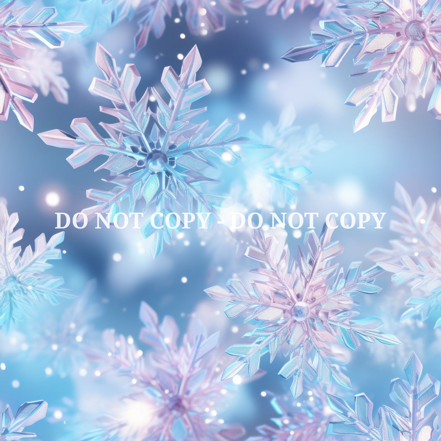 CRYSTAL SNOWFLAKES PATTERN VINYL - MULTIPLE VARIATIONS