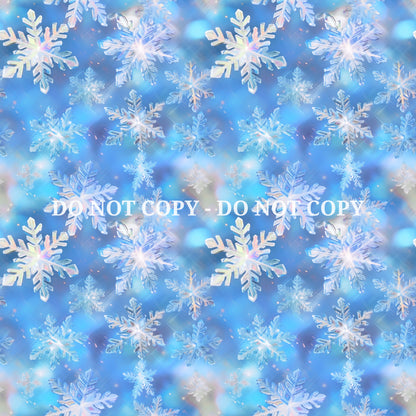 CRYSTAL SNOWFLAKES PATTERN VINYL - MULTIPLE VARIATIONS