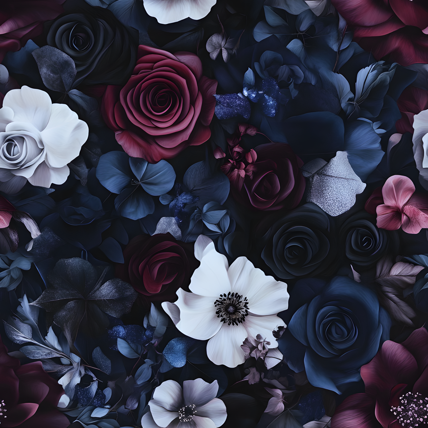 DARK MOODY FLORAL - MULTIPLE VARIATIONS