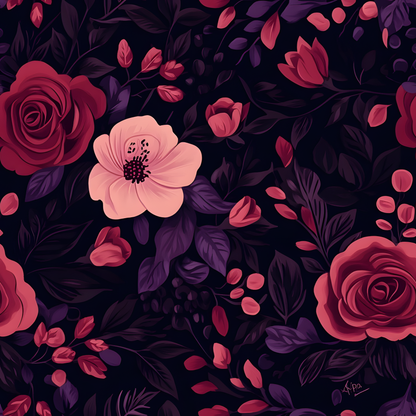 DARK MOODY FLORAL - MULTIPLE VARIATIONS