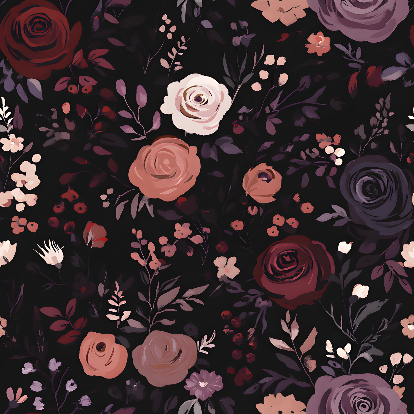 DARK MOODY FLORAL - MULTIPLE VARIATIONS