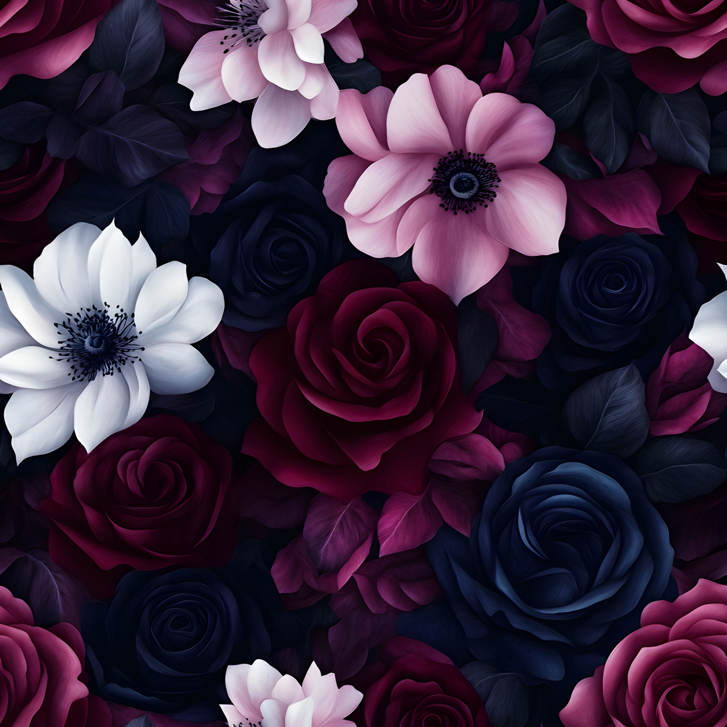 DARK MOODY FLORAL - MULTIPLE VARIATIONS