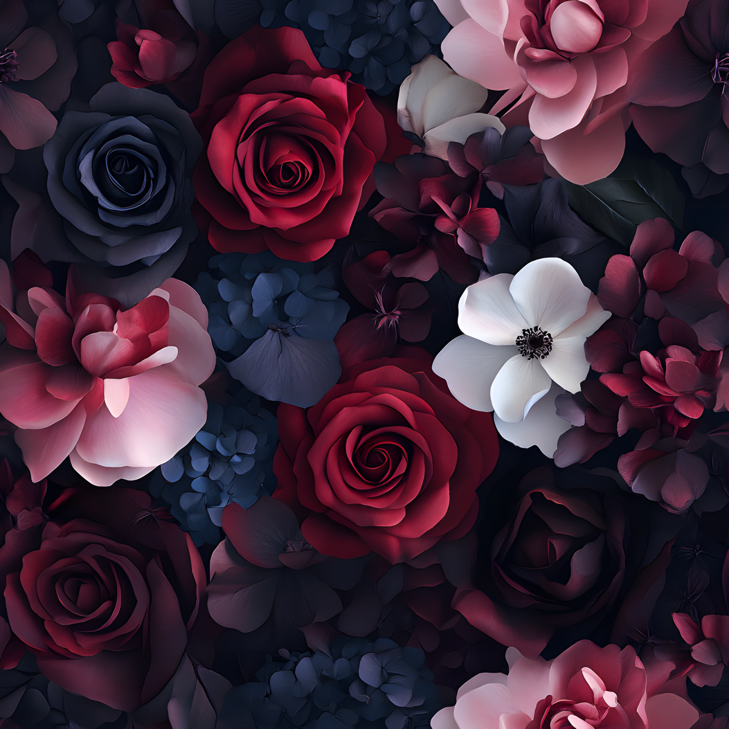 DARK MOODY FLORAL - MULTIPLE VARIATIONS