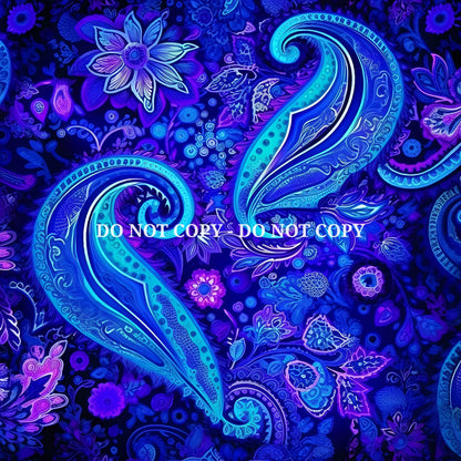 DARK BLUE AND PURPLE PAISLEY - MULTIPLE VARIATIONS