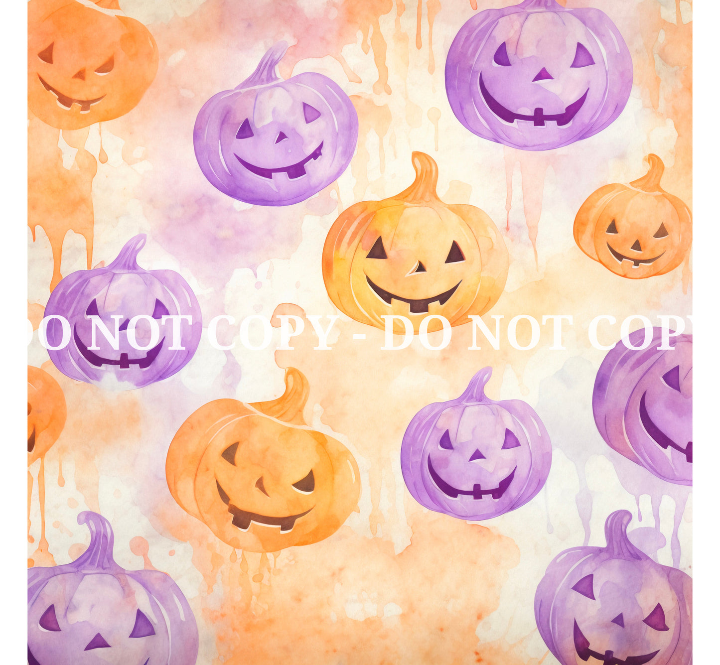 WATERCOLOR HALLOWEEN PATTERN VINYL - MULTIPLE VARIATIONS