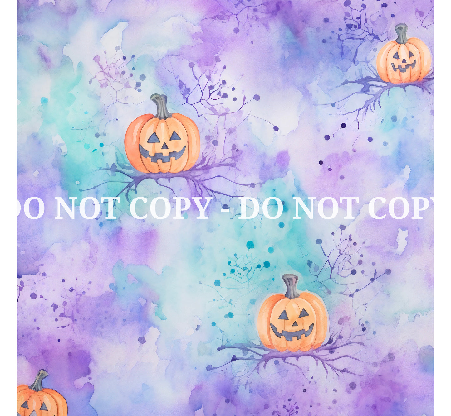 WATERCOLOR HALLOWEEN PATTERN VINYL - MULTIPLE VARIATIONS