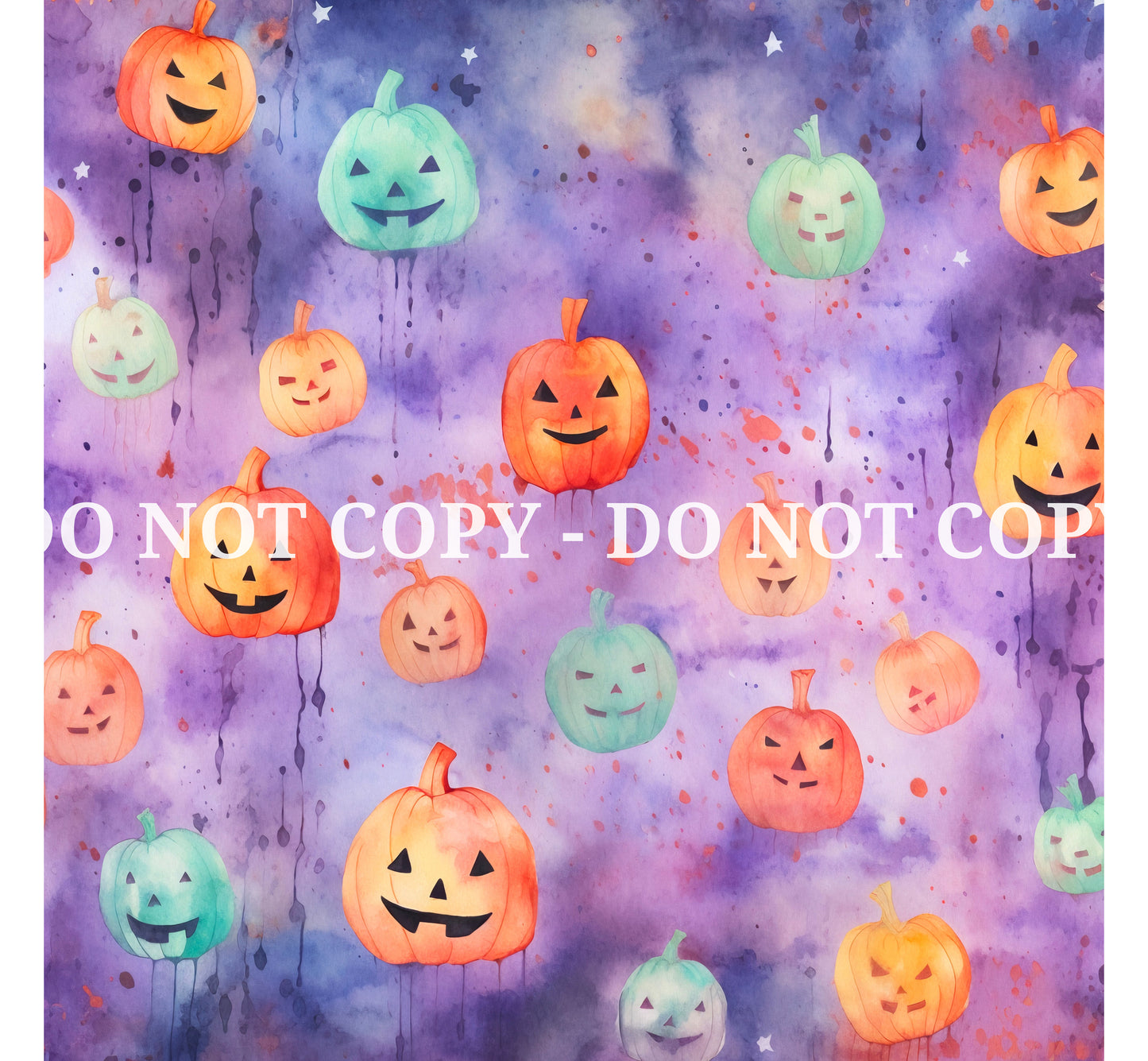 WATERCOLOR HALLOWEEN PATTERN VINYL - MULTIPLE VARIATIONS