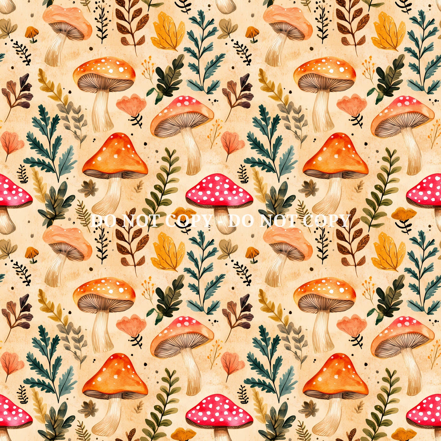 WOODLAND MUSHROOMS - MULTIPLE VARIATIONS