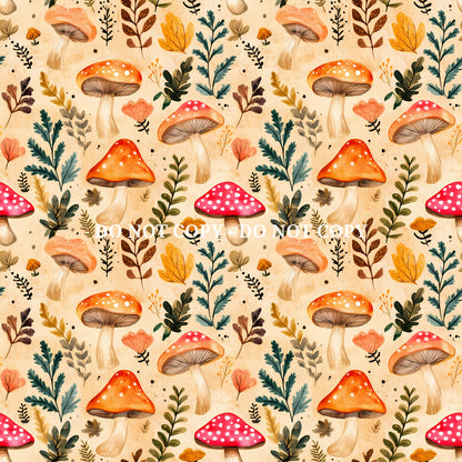 WOODLAND MUSHROOMS - MULTIPLE VARIATIONS