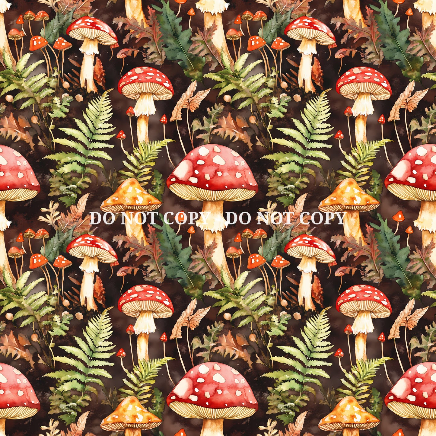 WOODLAND MUSHROOMS - MULTIPLE VARIATIONS