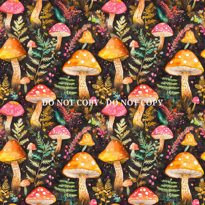 WOODLAND MUSHROOMS - MULTIPLE VARIATIONS