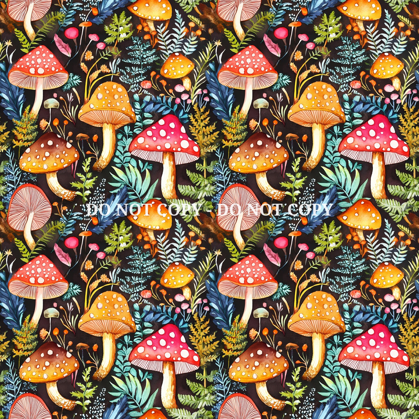 WOODLAND MUSHROOMS - MULTIPLE VARIATIONS