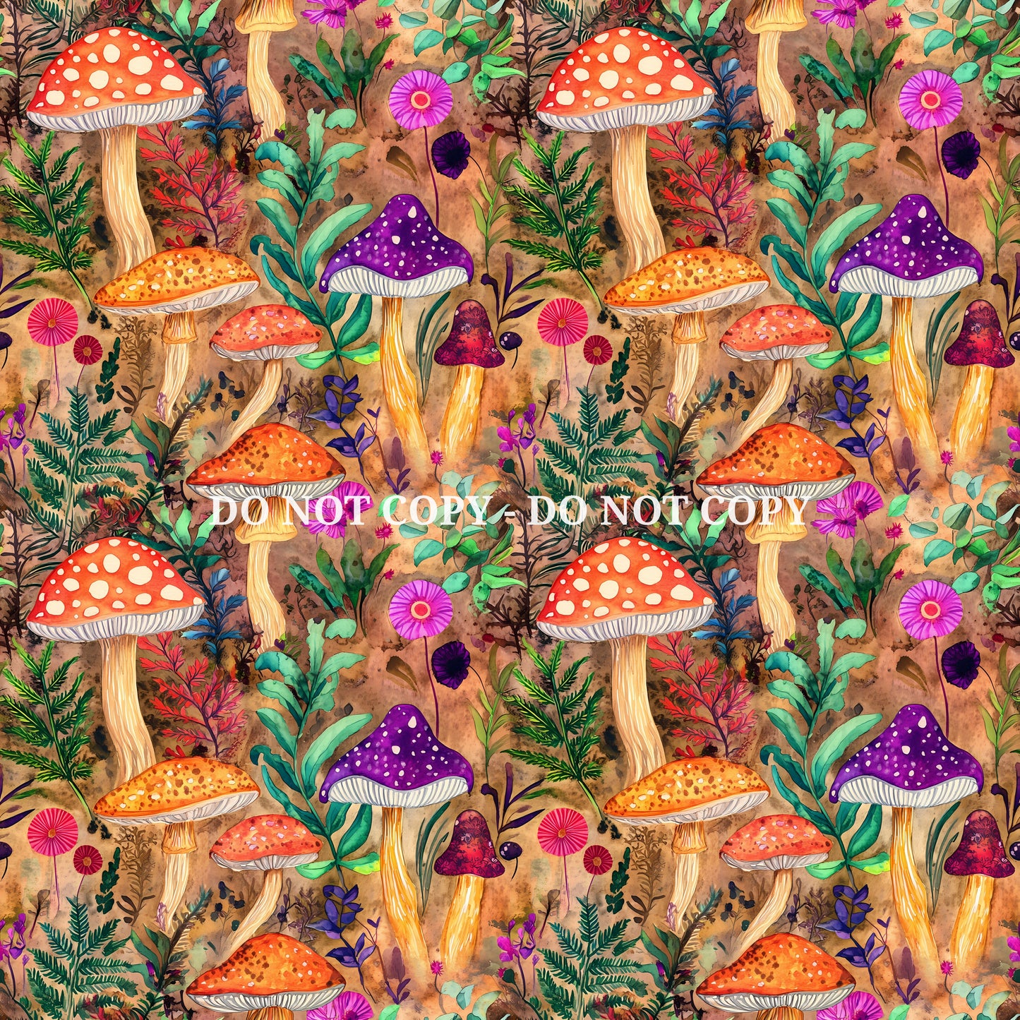 WOODLAND MUSHROOMS - MULTIPLE VARIATIONS