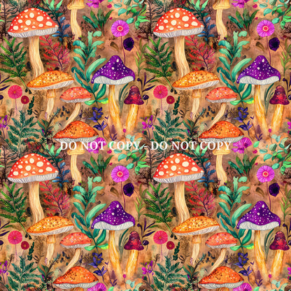 WOODLAND MUSHROOMS - MULTIPLE VARIATIONS