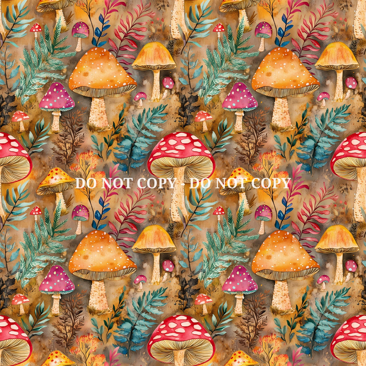 WOODLAND MUSHROOMS - MULTIPLE VARIATIONS