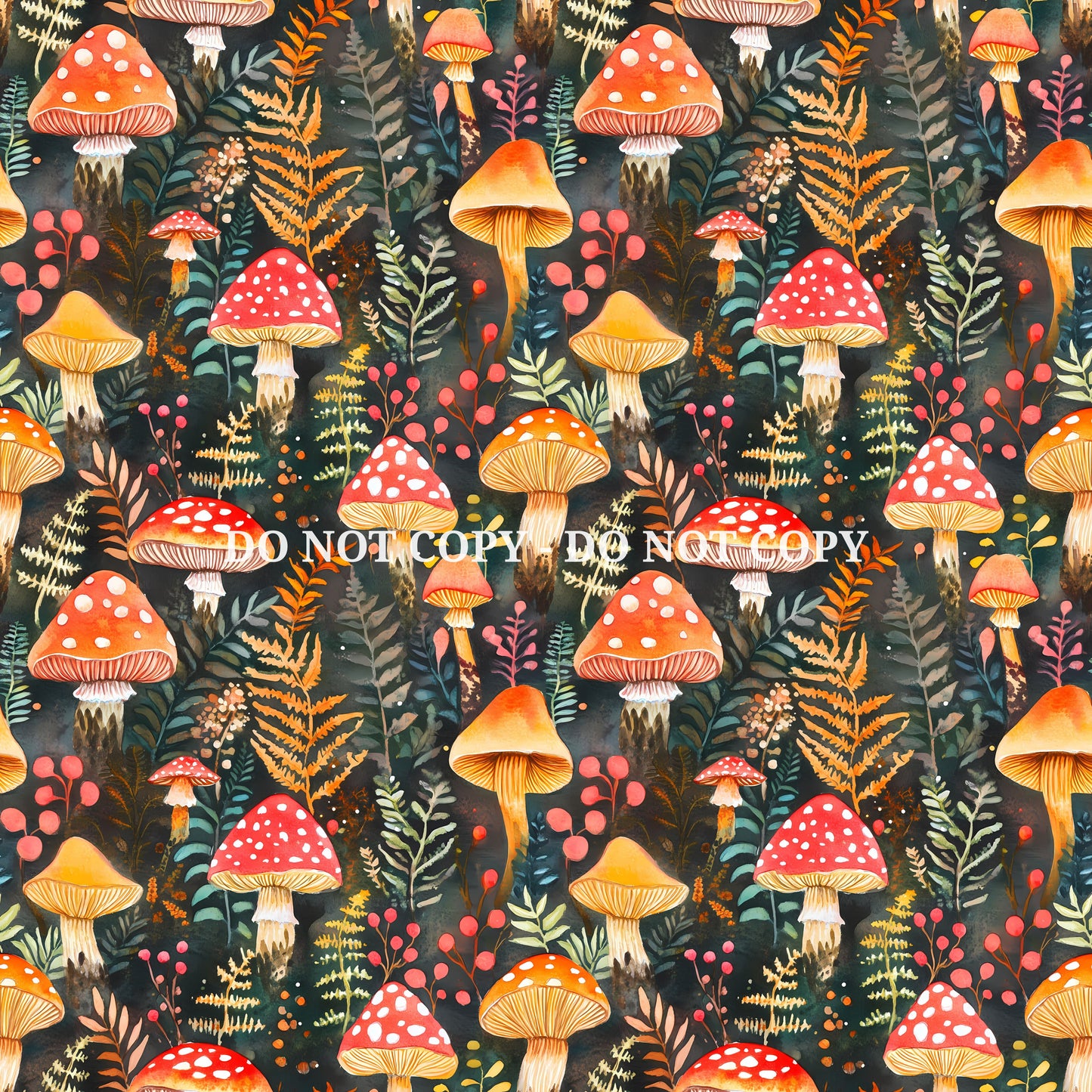 WOODLAND MUSHROOMS - MULTIPLE VARIATIONS