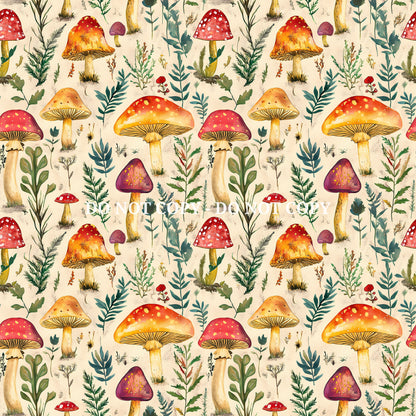 WOODLAND MUSHROOMS - MULTIPLE VARIATIONS